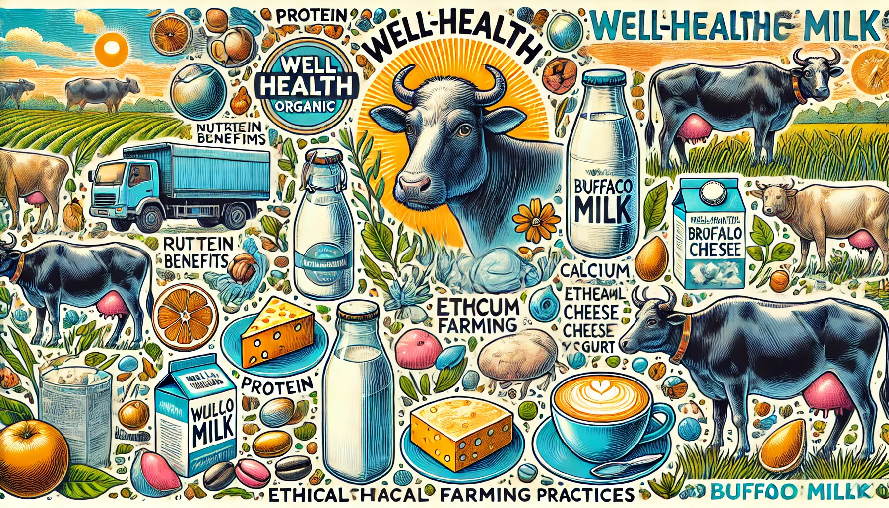 Health Benefits of WellHealthOrganic Buffalo Milk Tag